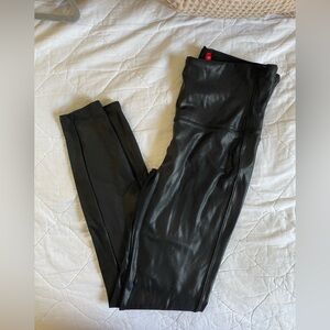 Spanx Black Faux Leather Leggings